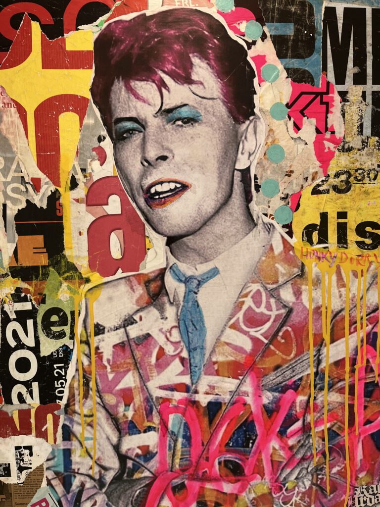 David Bowie Honky Dory Art Print By Alf P. Printet on 240 grams Premium Quality Art Print 70cm x 50cm - Order your Punk Pop Art Print By Alf P